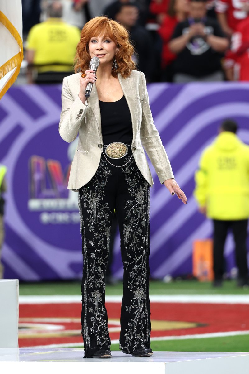 CMT (@cmt) on Twitter photo What a stunning performance of the national anthem by <a href="/reba/">Reba McEntire</a> 🙌
Watch #SBLVIII on <a href="/CBS/">CBS</a>, Stream it on <a href="/paramountplus/">Paramount+</a>, Slime it on <a href="/Nickelodeon/">Nickelodeon</a>! What a stunning performance of the national anthem by <a href="/reba/">Reba McEntire</a> 🙌
Watch #SBLVIII on <a href="/CBS/">CBS</a>, Stream it on <a href="/paramountplus/">Paramount+</a>, Slime it on <a href="/Nickelodeon/">Nickelodeon</a>!