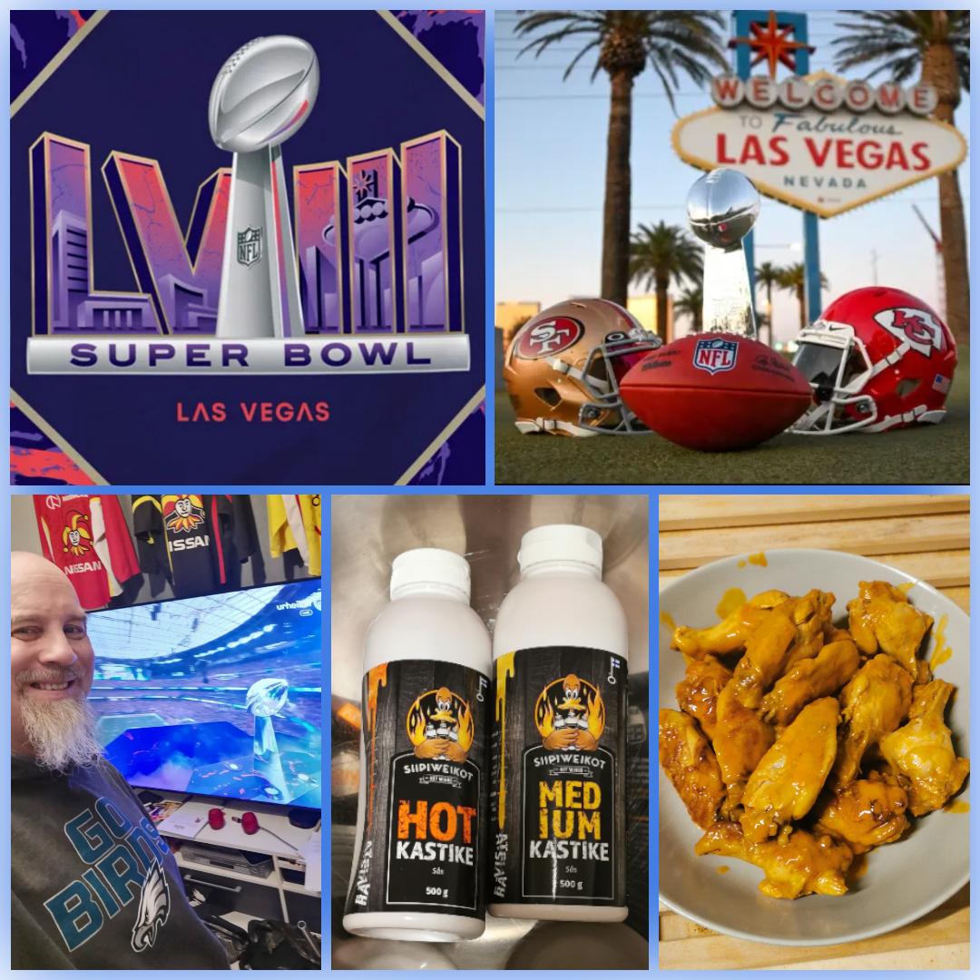 Wingsit ja #SuperBowl2024 tästä ei puutu muuta kuin oma suosikki Eagles, mutta näillä mennään.
Nautinnollista #SuperBo iltaa/yötä kaikille #NFL ystäville.
#SuperBowlLVIII