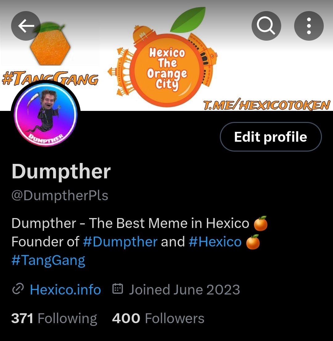 Thank you for 400 followers 🙏

#HEX #PulseChain #TangGang