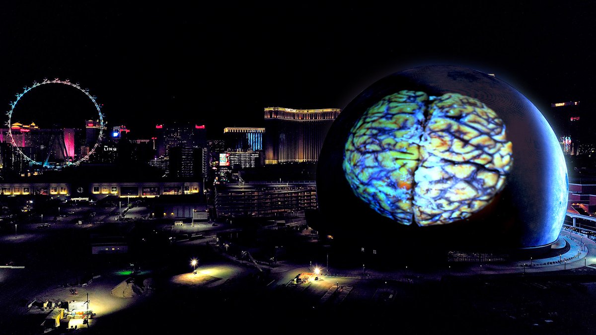 TheOnion's tweet image. Las Vegas Sphere Displays CTE-Ravaged Brain During Super Bowl bit.ly/3w9fOcy