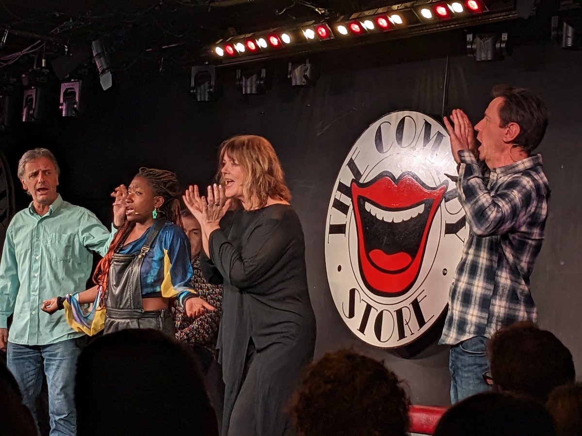 #comedystoreplayers great as always   @NeilMullarkey @josielawrence1 @richardvranch lee_simpson1971 & @steveedis Glad to hear #RockTheCasbar but missed #FrontierPsychiatrist Lovely to see @sophiedukebox added to the mix. First time since Andy's death; we missed & remembered him.