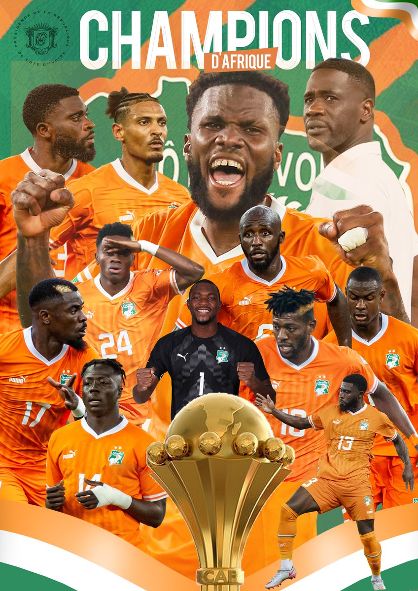 Nous sommes Champions d’Afrique ! Quel bonheur ! Bravo, bravo, bravo à nos Éléphants ! Merci pour cette troisième étoile offerte à la Nation ! Nous sommes fiers de vous. #CAN2023