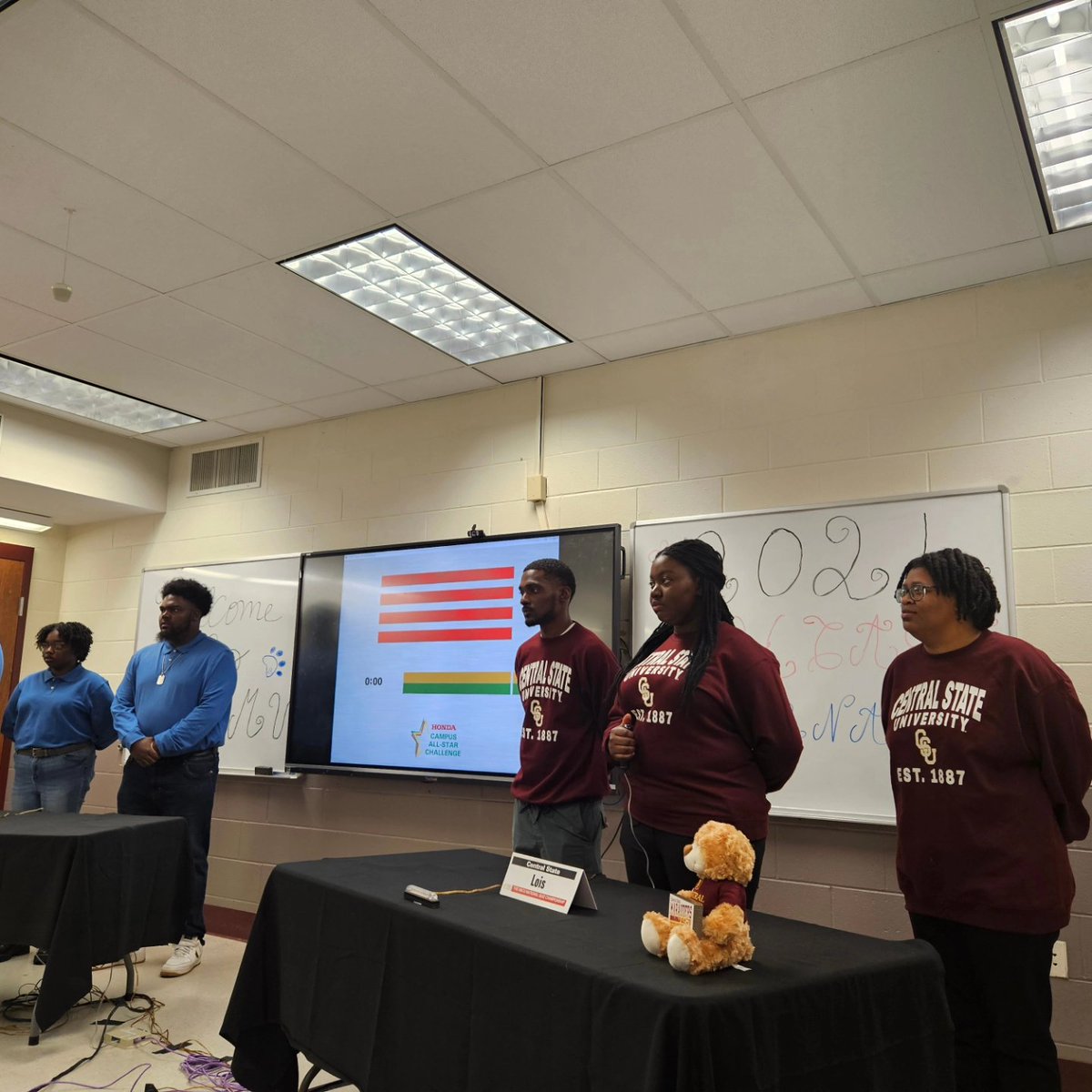CentralHonors's tweet photo. Beat our personal best in Alabama this weekend!! Proud of this group. They represented CSU well! 🤞🏾🙏🏾 #WeLoveOurHBCU #CentralState87 #CentralStateUniversity #HCASC @the_hcasc #AlabamaA&amp;M https://t.co/Aunm0nvg0m