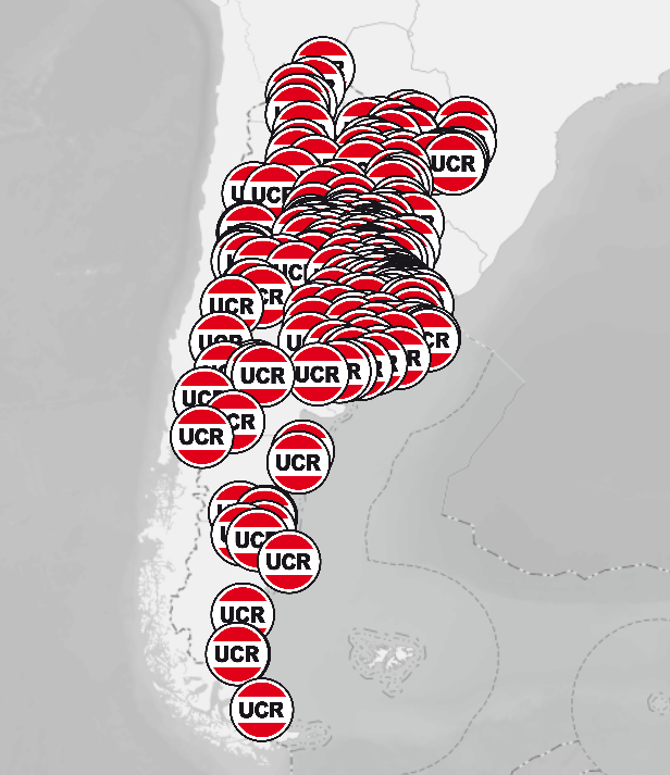sixtocristiani's tweet photo. Mapa con todos los comités radicales del país. 
Mirá si va a desaparecer la fuerza democratizante de la patria... https://t.co/IgLS8oJ3TN