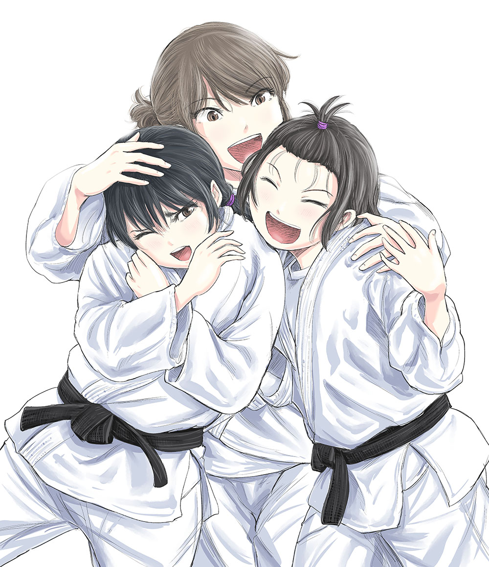 「180話カラーイラスト。姫野先輩、引退、卒業後も登場、活躍するので、アニメ楽しん」|村岡ユウ（もういっぽん！マンガクロス4/6）のイラスト