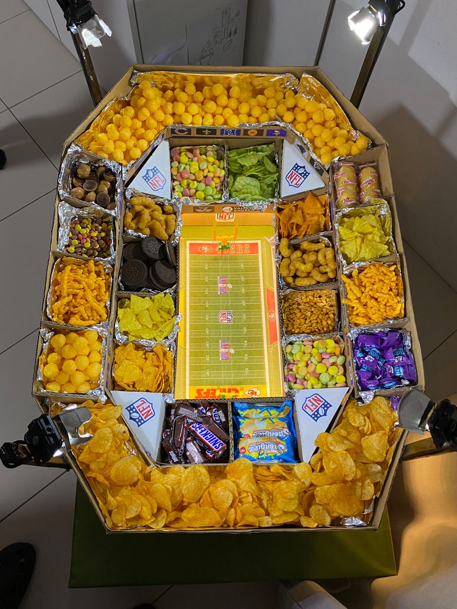 ordus's tweet photo. NFL Super Bowl - Snack-Stadium XXL 😜 … top that, #rtlnfl #SBVLIII https://t.co/3UjbGgCiy0