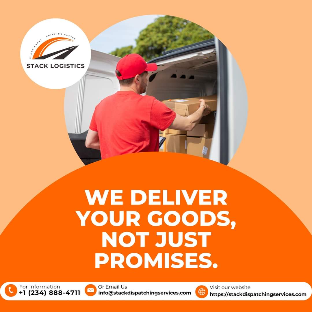 We #deliver your #goods, not just promises.
For more information visit  stackdispatchingservices.com or email us at info@stackdispatchingservices.com
.
.
.
#stacklogistic #stackdispatchingservices #truckdispatching #logistics #shipping #usa #freight #cargo #ontimedelivery #reliable