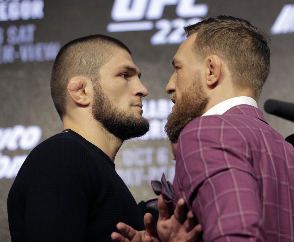 BREAKING: Khabib Nurmagomedov vs. Conor McGregor. UFC 300 on April. 13 at T-Mobile Arena. Main event. 5 rounds. 
Inaugural 165lbs Super LW title officially done, contracts signed, multi fight deal for Khabib, he’s back.

Announcement SuperBowl HT show.
#UFC300 #SuperBowl <a href="/espnmma/">ESPN MMA</a>