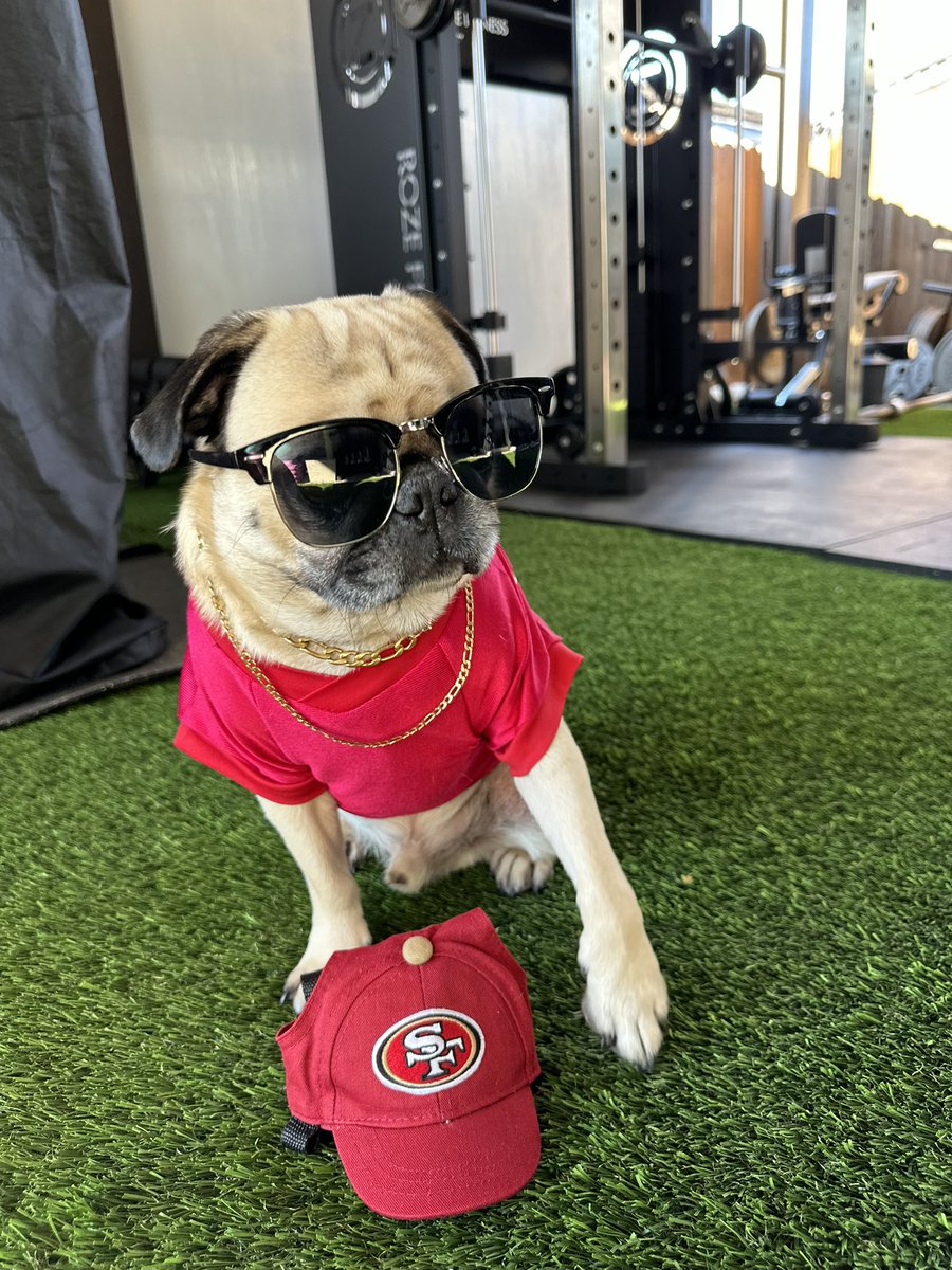 mikamndza's tweet photo. game day ❤️💛 #9er #SuperBowl #49ersvsChiefs https://t.co/jY6xLR99PT