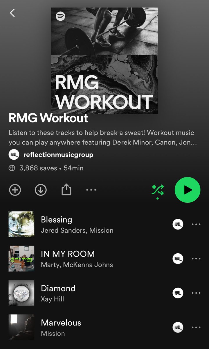 rmgtweets's tweet photo. Today is #SuperBowlSunday! Here are some songs from our weekly curated “Workout Playlist” you can bump to set you in the mood 🏋️‍♂️🏈

Listen on @Spotify: https://t.co/xzzm4iZtp7 https://t.co/7NfN71Ltck