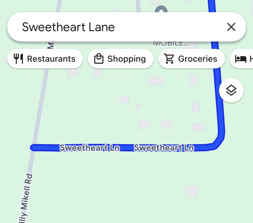 i went to sweetheart lane and everybody knew you