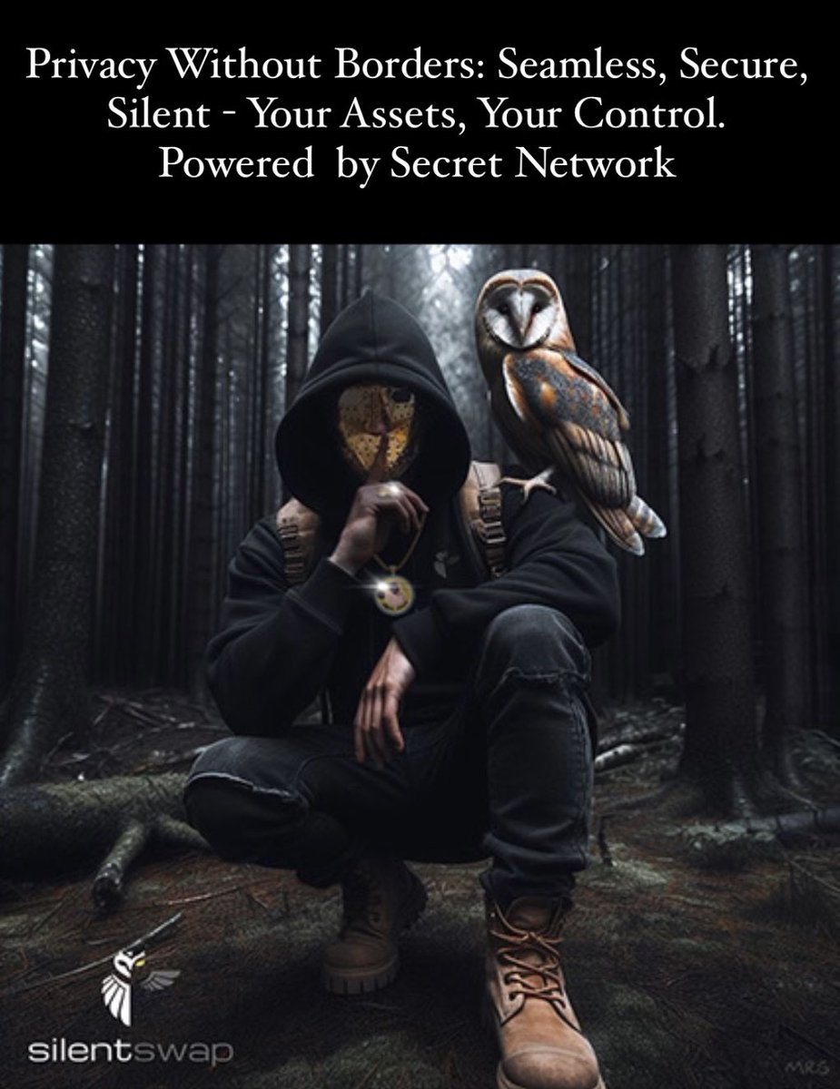 Punisher_SG's tweet photo. If you don’t know already, now you know!! 🔥🔥@silentswap @SecretNetwork 

The privacy cross-chain aggregator powered by Secret Network. Non-custodial, trustless, and decentralized. Swap silently, safeguard your privacy.

#Crypto
#Community 
#SquidGrow
#SquidGrowArmy
#SquidGrowTakeover 

@Squid_Grow @Shibtoshi_SG