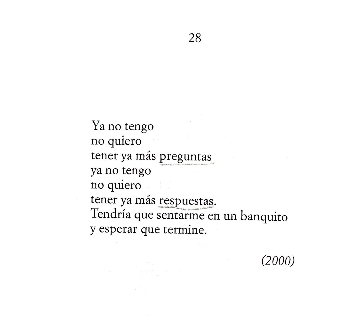 Idea Vilariño escribió este poema harta. La entiendo