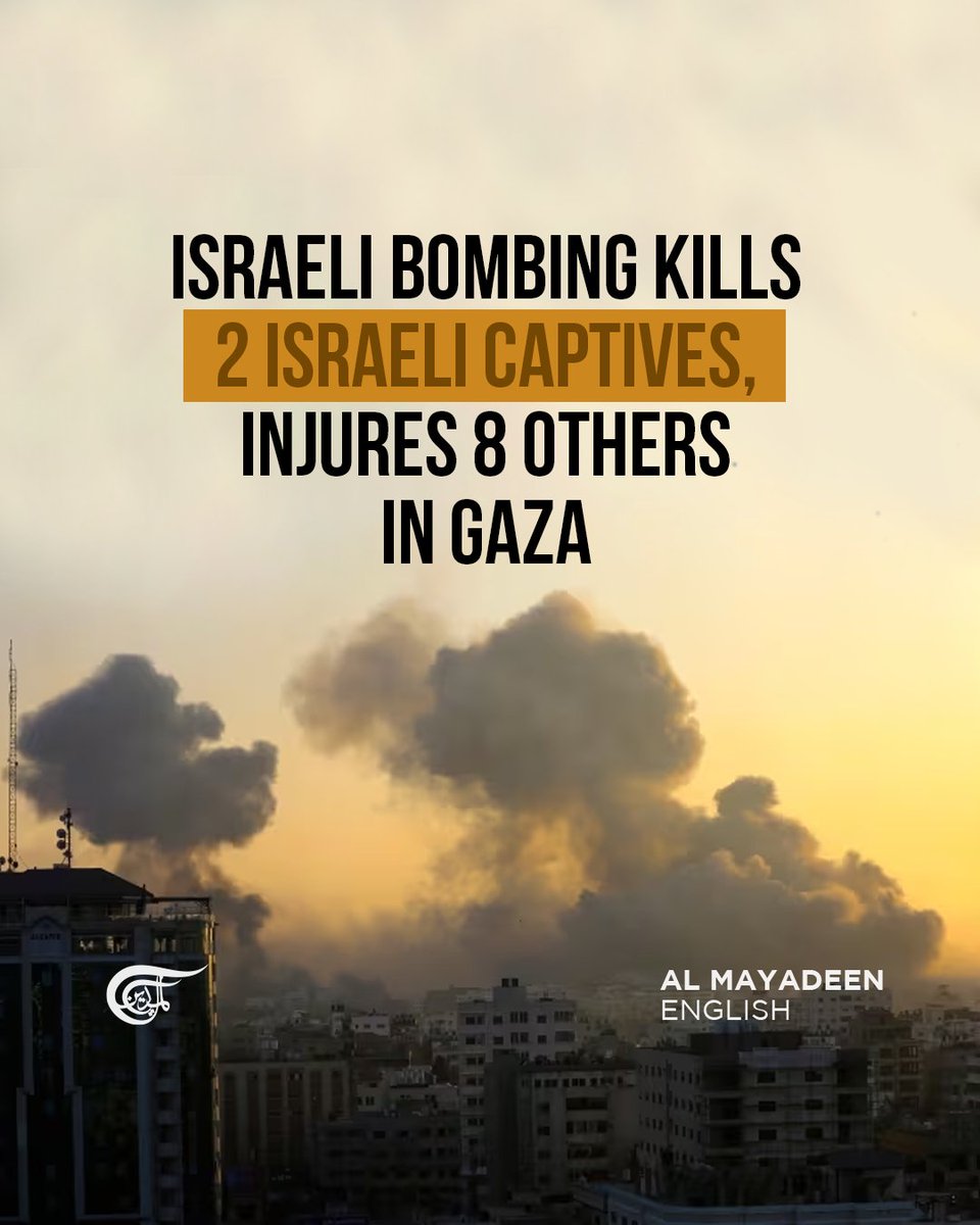 Israeli airstrikes on the #Gaza Strip over the past 96 hours have killed two Israeli captives and injured eight others, the Palestinian Resistance confirmed on Telegram. 

"Their conditions are becoming more dangerous in light of the inability to provide them with appropriate