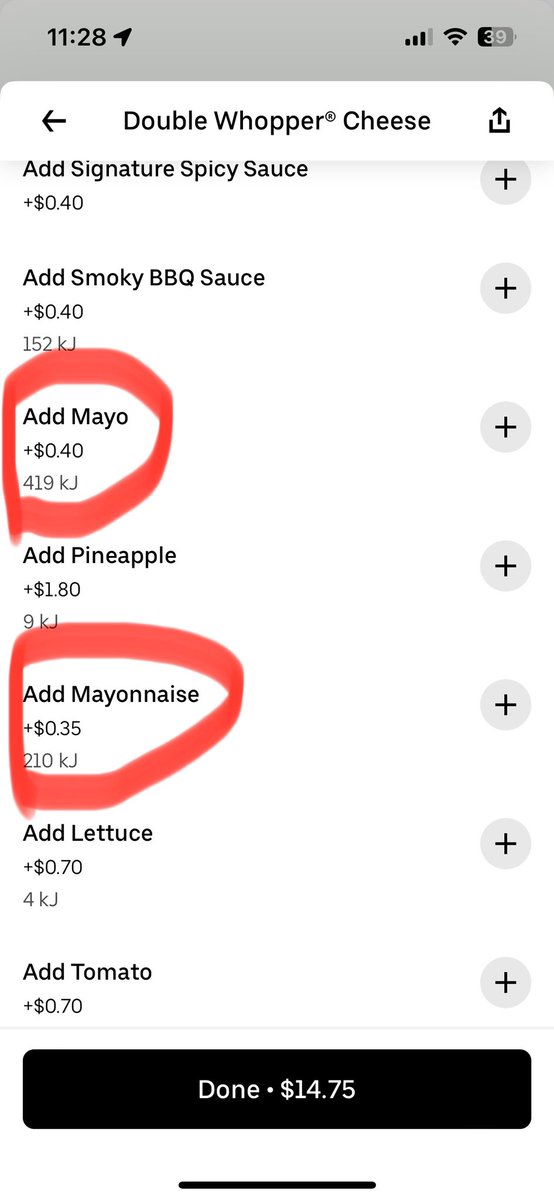 tja124's tweet photo. @HungryJacksAU  what’s the difference between Mayo and Mayonaise?? https://t.co/tlqRs0YlV4
