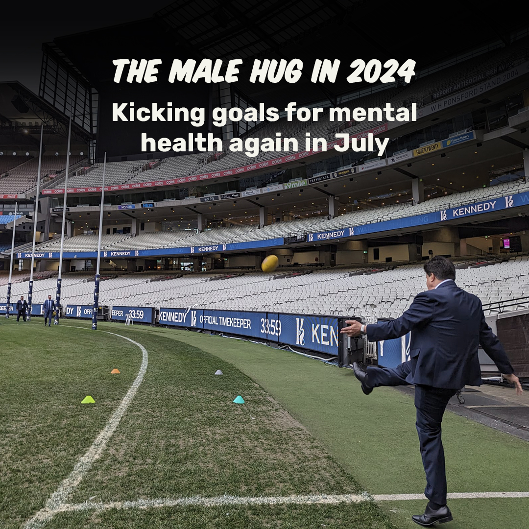 The Male Hug is working hard towards bigger things in 2024. We aim to reach even more men nationwide through our Buddy & Educational Programs and major events such as #Talktober & Kick a Goal for #MentalHealth luncheon. Talking is Important! #MensMentalHealth #Wellbeing