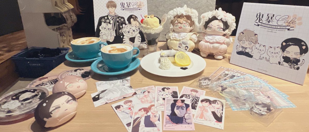 fu_nosuke_'s tweet photo. カフェ行ってきましたー！
SDの絵が可愛すぎる😍
 #鬼暴カフェ https://t.co/ddmFnL0xJs