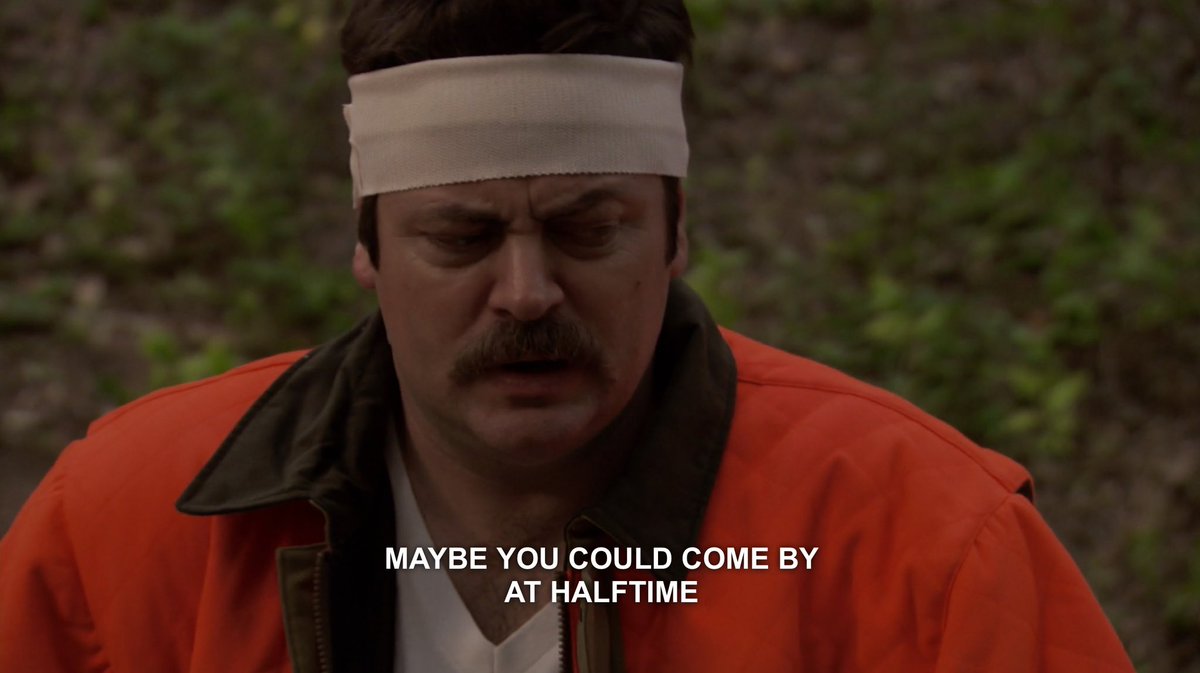 out of context parks and rec tweet media