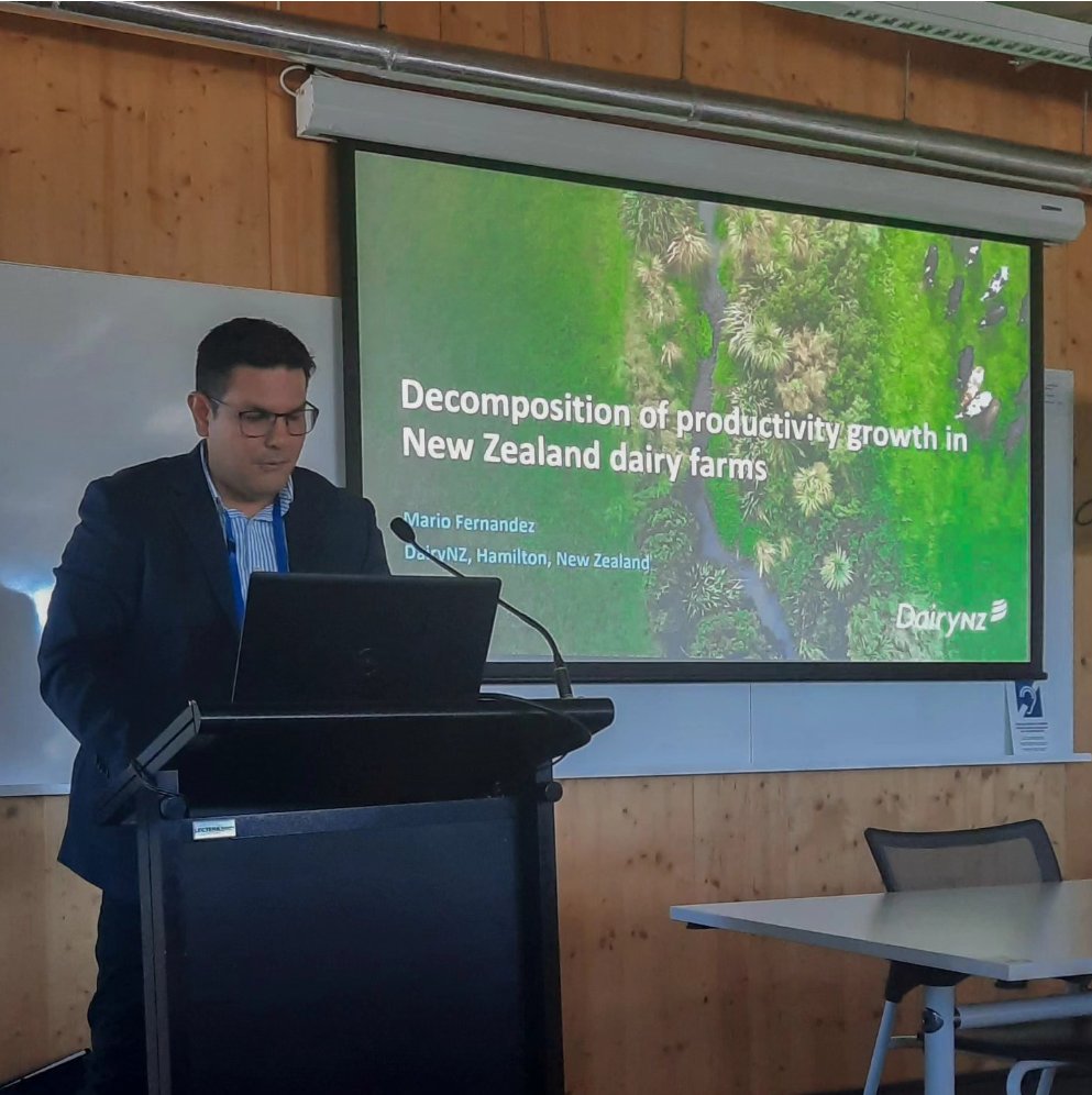 fernandez_eas's tweet photo. Last week in Canberra I presented my work on dairy farms productivity at the 2024 AARES conference. I also presented a poster of a prototype model for sector modeling using conic programming. All in all, a fantastic experience meeting great people and receiving positive feedback! https://t.co/9xMb0NErbg