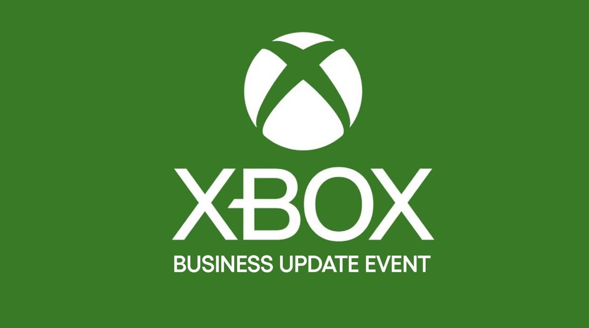 This week @Xbox will host the Business Update Event to share a vision for the future of Xbox.