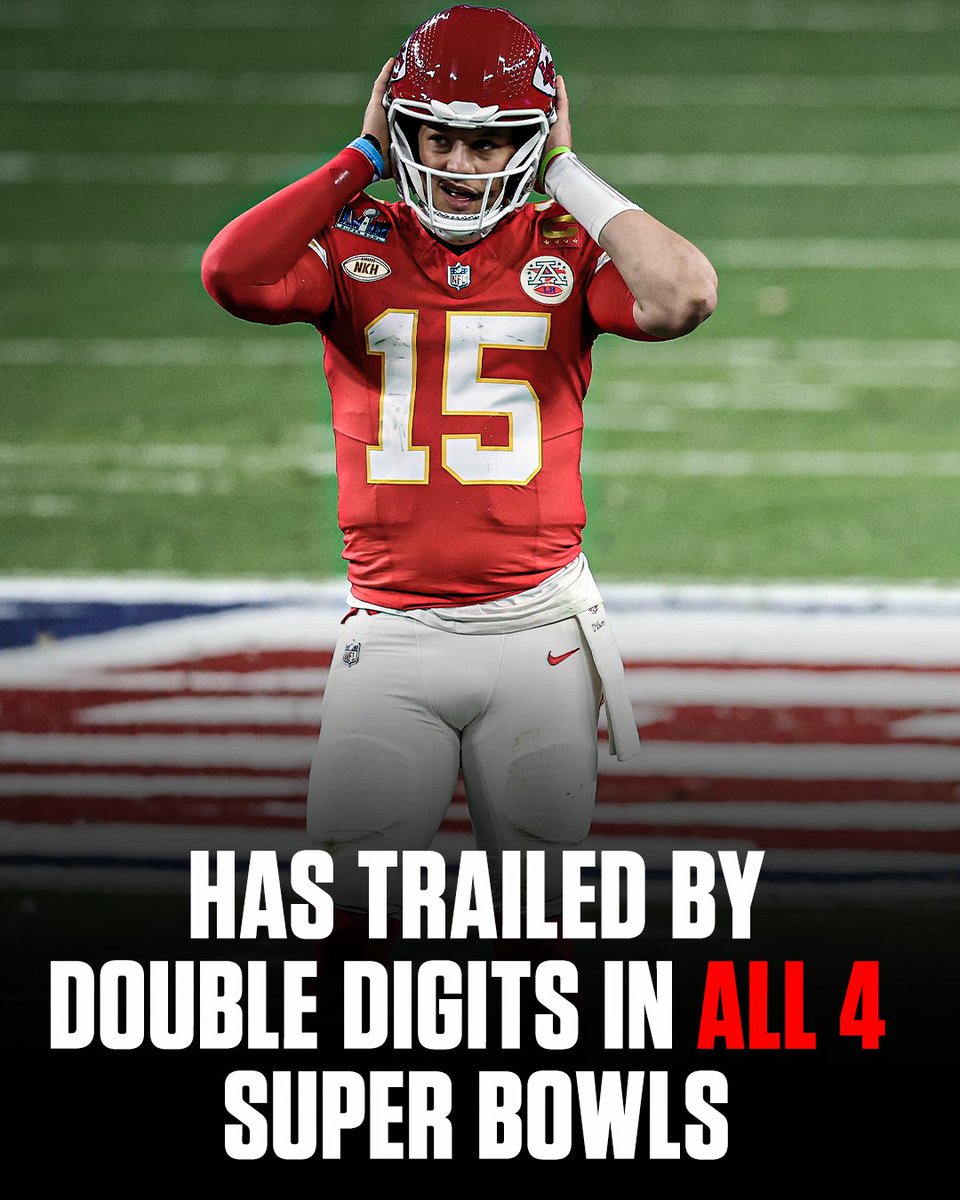 SportsCenter's tweet image. Familiar territory for Patrick Mahomes 😮