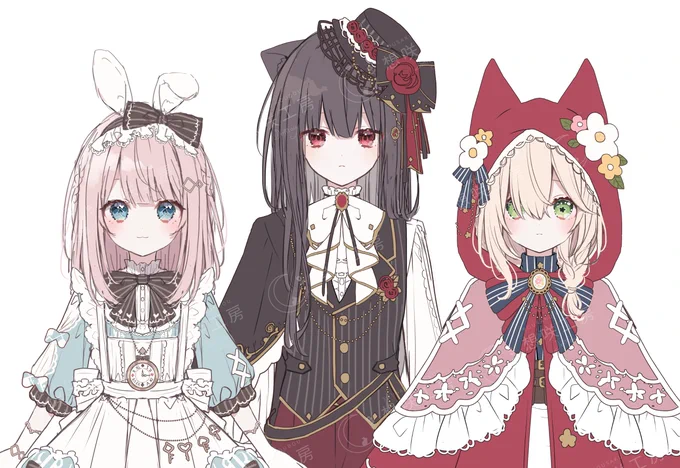 ようやく全員のラフができました販売までがんばります!お楽しみに 