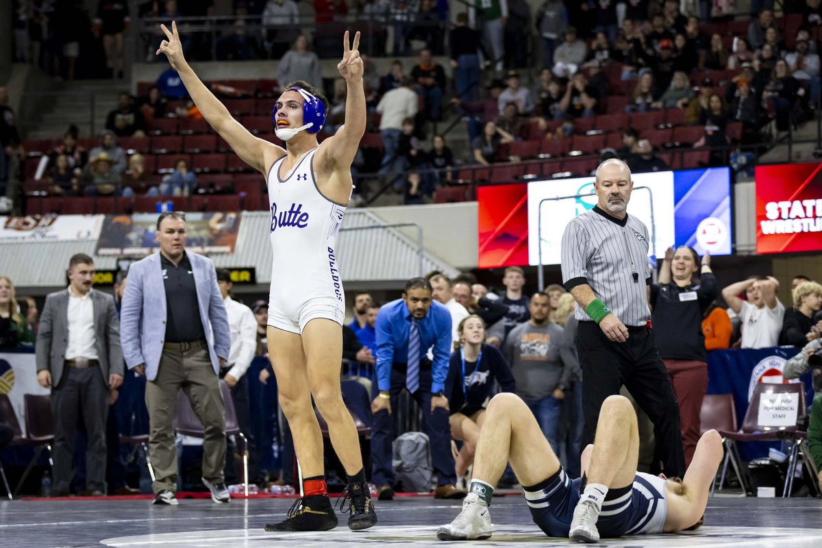 Found a picture from <a href="/montanasports/">Montana Sports</a> of the 160# State Champion from Butte High &amp; an excited athletic trainer (me) cheering for upon his victory! Proud of you kid- I’ll always be in your corner!

Congratulations Maverick 💪🏻