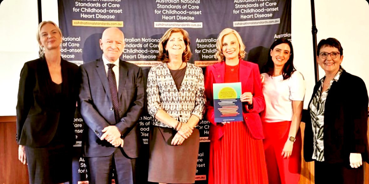 Dr. Nadine Kasparian (@nkasparian) on Twitter photo What a truly special trip to Australia for launch of the National Standards of Care for Childhood-Onset #HeartDisease by Hon <a href="/Mark_Butler_MP/">Mark Butler MP</a>
In awe of this community’s courage in striving for excellence so all affected by CoHD can live well
cohdnationalstandards.com.au
#HeartMonth What a truly special trip to Australia for launch of the National Standards of Care for Childhood-Onset #HeartDisease by Hon <a href="/Mark_Butler_MP/">Mark Butler MP</a>
In awe of this community’s courage in striving for excellence so all affected by CoHD can live well
cohdnationalstandards.com.au
#HeartMonth