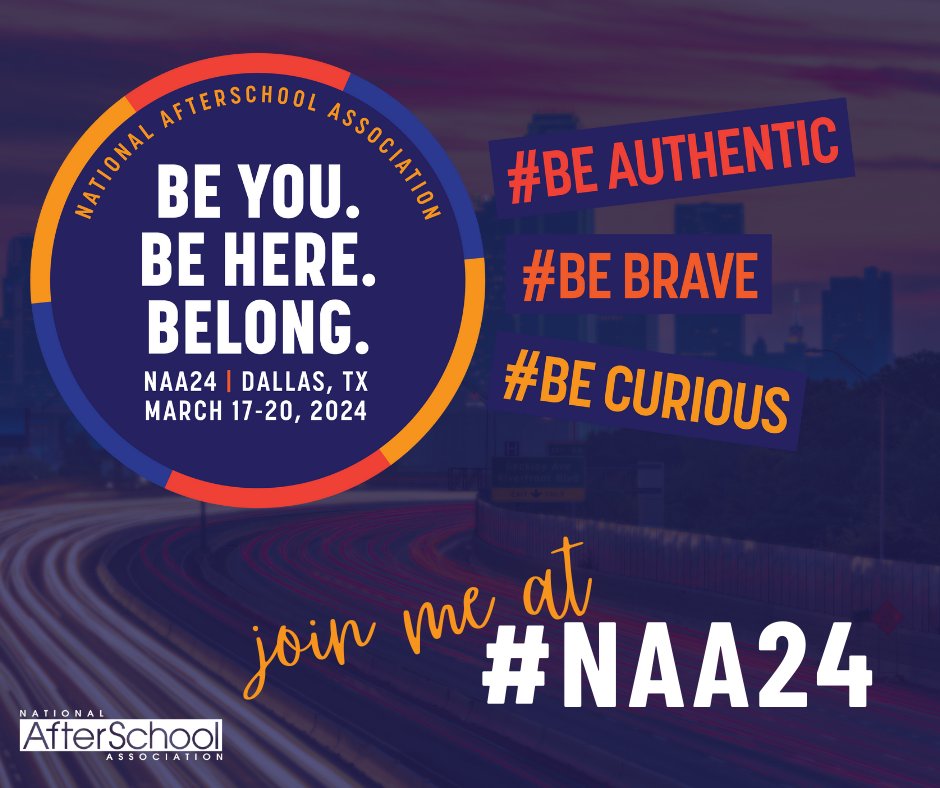 afterschool4all's tweet photo. We'll be in Dallas for #NAA24! Find your people, learn and be inspired by #OSTprofessionals and experts in Texas from March 17-20 with @NatlAfterSchool. Learn more https://t.co/gUx3bq13zj https://t.co/uxwz6WqPfh