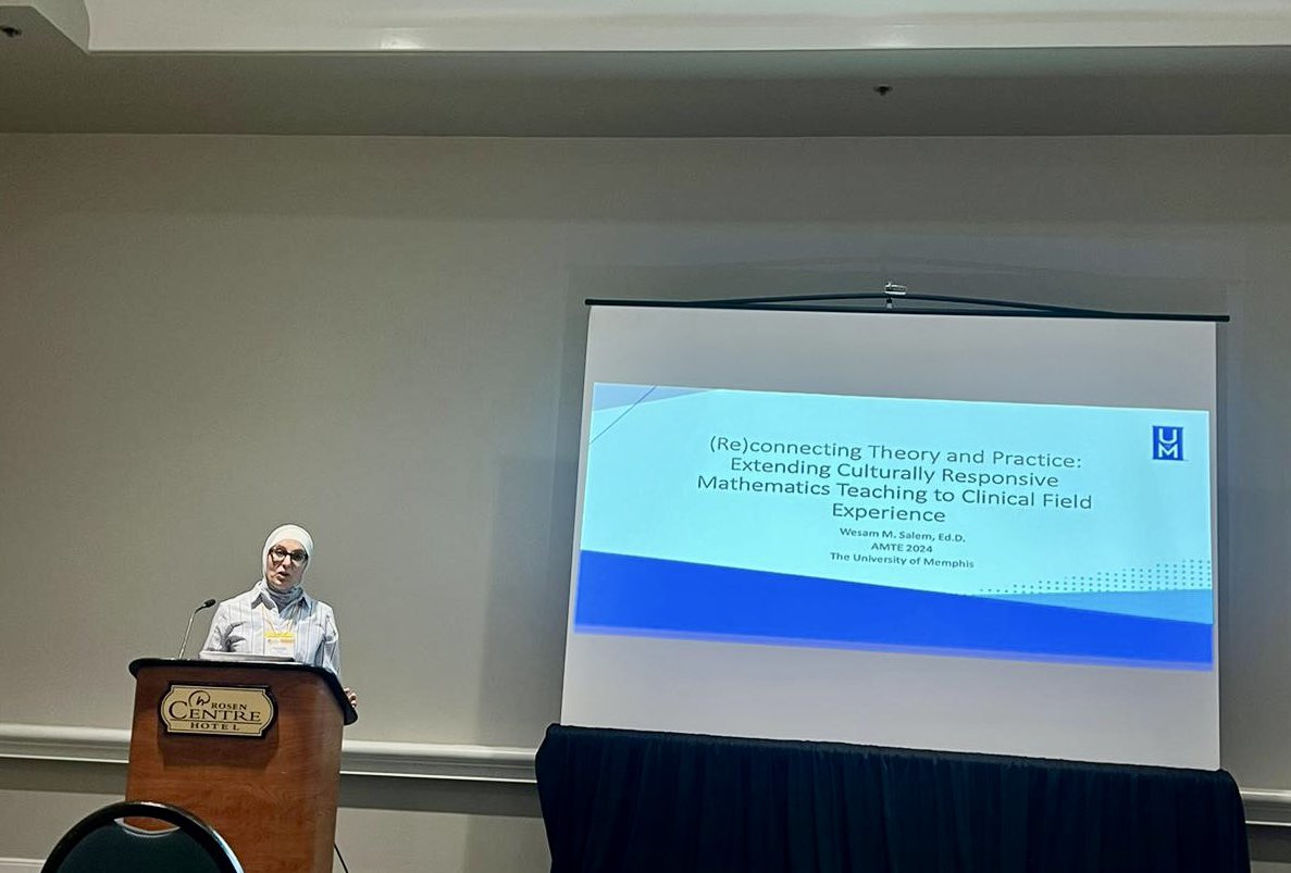 I enjoyed sharing my work on bridging theory and practice in mathematics teacher education and the approaches to better support PSTs in our methods courses and in their clinical placements. @AMTENews @umeducation #mathed