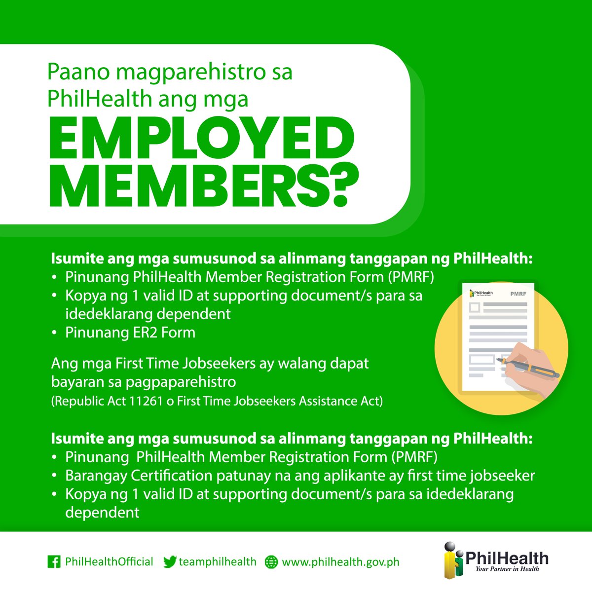 teamphilhealth's tweet image. PARA SA MGA MIYEMBRO

Mga gabay para makapag-parehistro, alamin at gamitin.

#MyPhilHealth
#YourPartnerInHealth