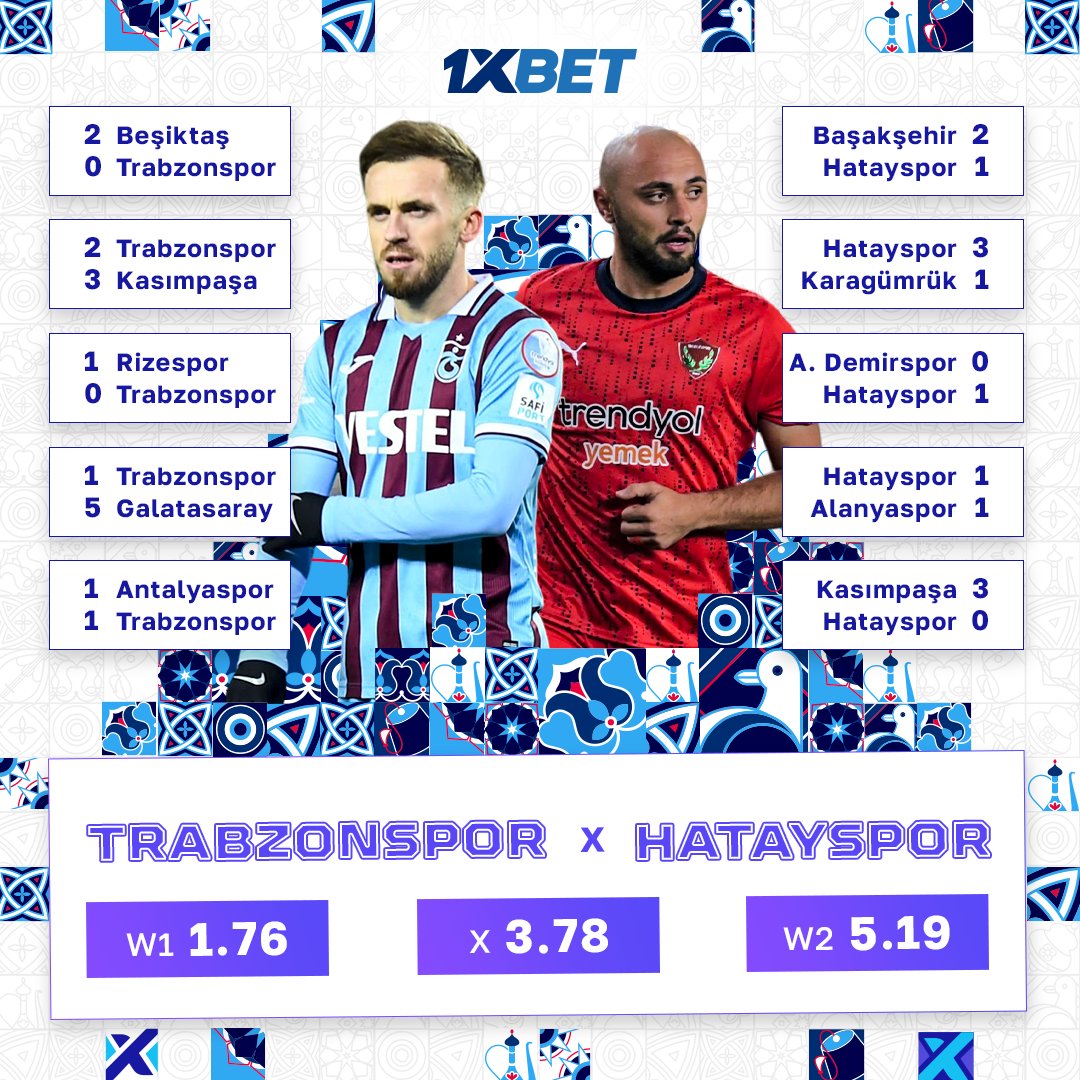 Bugün bordo-mavililer evinde Hatayspor'u ağırlıyor ⚔️

Bugün kaç gol izleyeceğiz? 🤔

📲 Bir bahis yap 👉 tapxlink.com/line_tw_pc