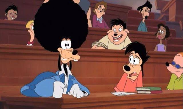 Usher viendo entrar a Ludacris con tremendo afro