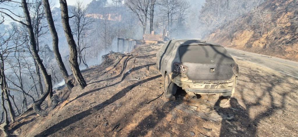 MVMNoticias's tweet photo. 🟦 #Oaxaca | INCENDIO DEJA DAÑOS MATERIALES A FAMILIAS EN "LAS MARGARITAS"

Autoridades estatales reportaron que, como resultado del incendio en la zona limítrofe de Tlalixtac de Cabrera y Santa Catarina Ixtepeji, 15 viviendas y 7 vehículos fueron devorados por las llamas en el paraje "Las Margaritas". Equipos del Heroico Cuerpo de Bomberos, la Guardia Nacional y otras unidades permanecen en el lugar combatiendo el fuego para evitar su propagación.