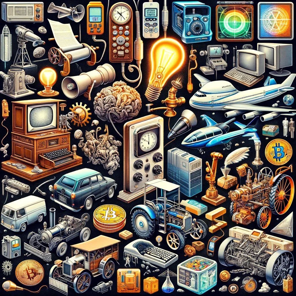 Величайшие изобретения последних 800 лет:

1. Печатный станок - Иоганн Гутенберг (1450 год). Революция в распространении знаний, сделавшая книги доступными для широких масс.

2. Электрический свет - Томас Эдисон (1879 год). Осветил мир, проложив путь для электрификации общества.