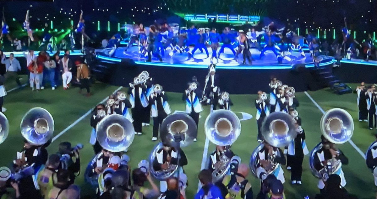 The #SonicBoom is in the house! 💙🤍 #SuperBowl  #TheeILove #JSU