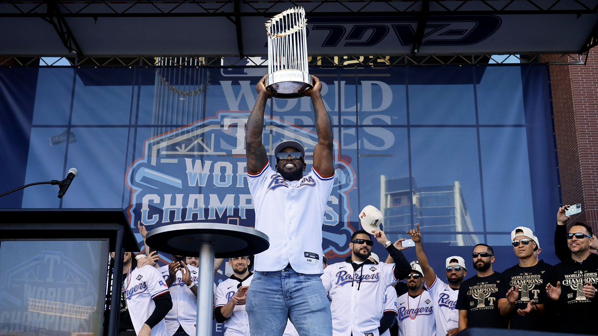 BricePaterik's tweet image. The Super Bowl is a championship game which reminds me of the time the Texas Rangers won a championship just 3 months ago