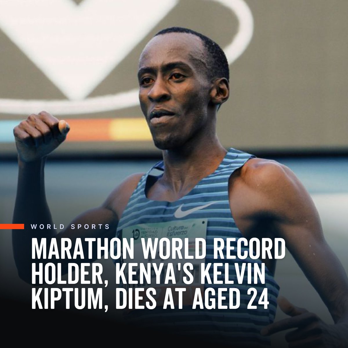 SmartBapp's tweet photo. Heartfelt condolences to the athletic world as we mourn the tragic loss of Kenyan marvel, world marathon record holder, Kelvin Kiptum.🏃♂️💔🕯️
#KelvinKiptum #RunningLegend #TragicLoss #KenyanRunner #RunInPeace #EliteRunner #GoneTooSoon #RunnersCommunity #ChampionForever https://t.co/Jyzfz6A8P5