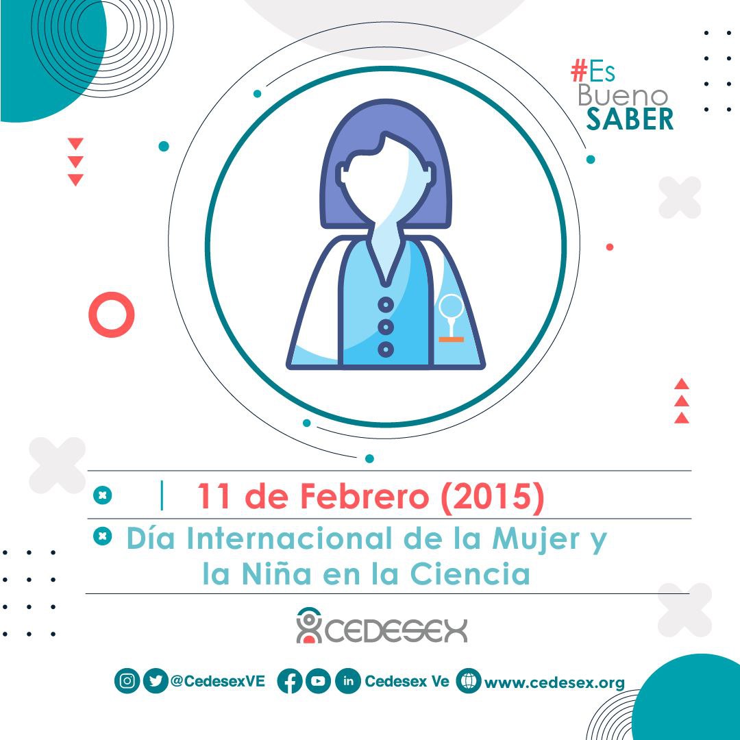 #EsBuenoSaber ✨

👧👩 Visibilicemos la necesidad de crear oportunidades equitativas para #niñas, #adolescentes y #mujeres en los entornos #científicos y tecnológicos para así propiciar la #igualdad de género