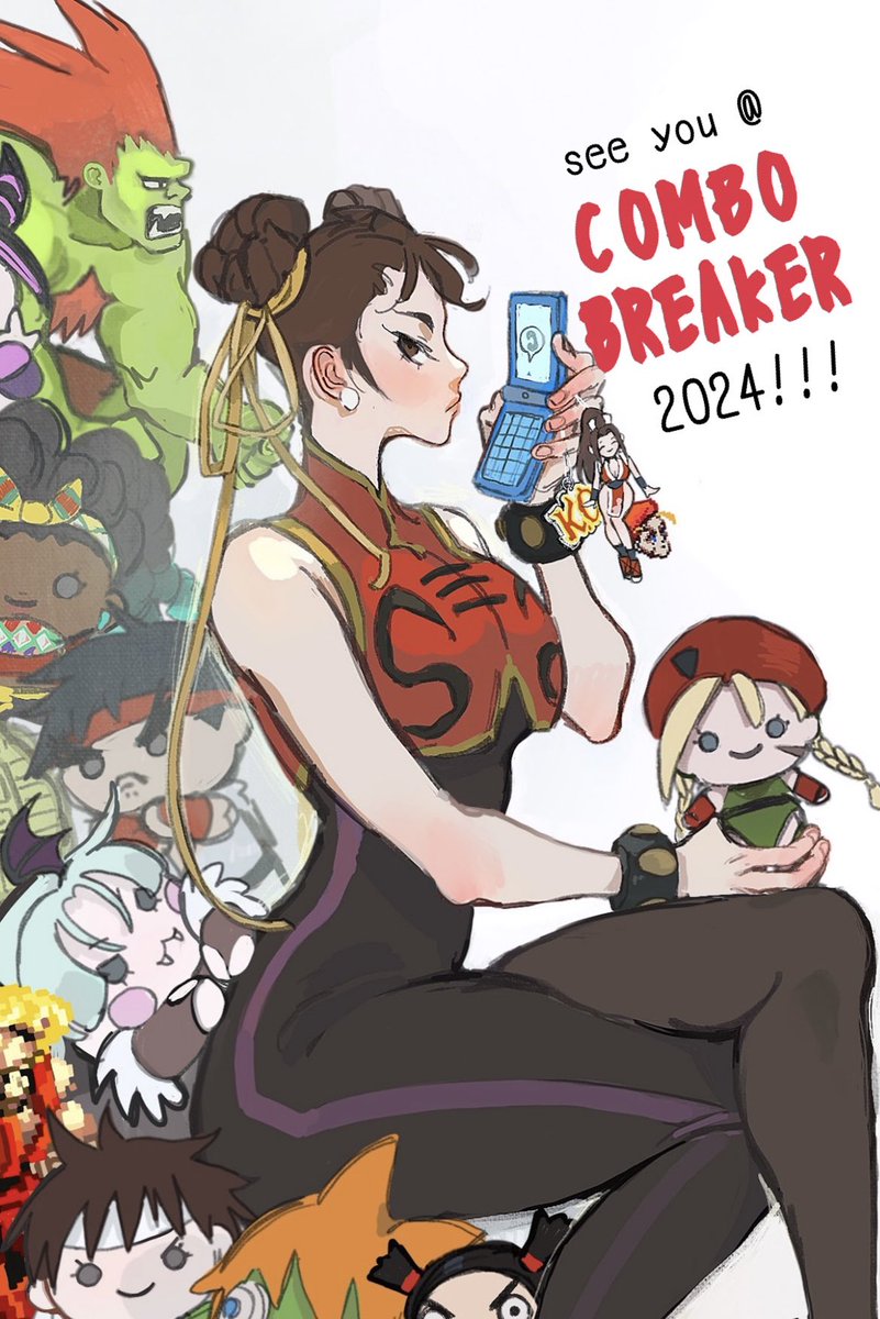 So excited to see you at the @COMBOBREAKER artist alley this year! I’ll have so much new stuff, I can’t wait for you to see it all💪✨ What’s something you don’t get enough art of? I’m curious 👀💕 Let’s go~‼️ #CB2024