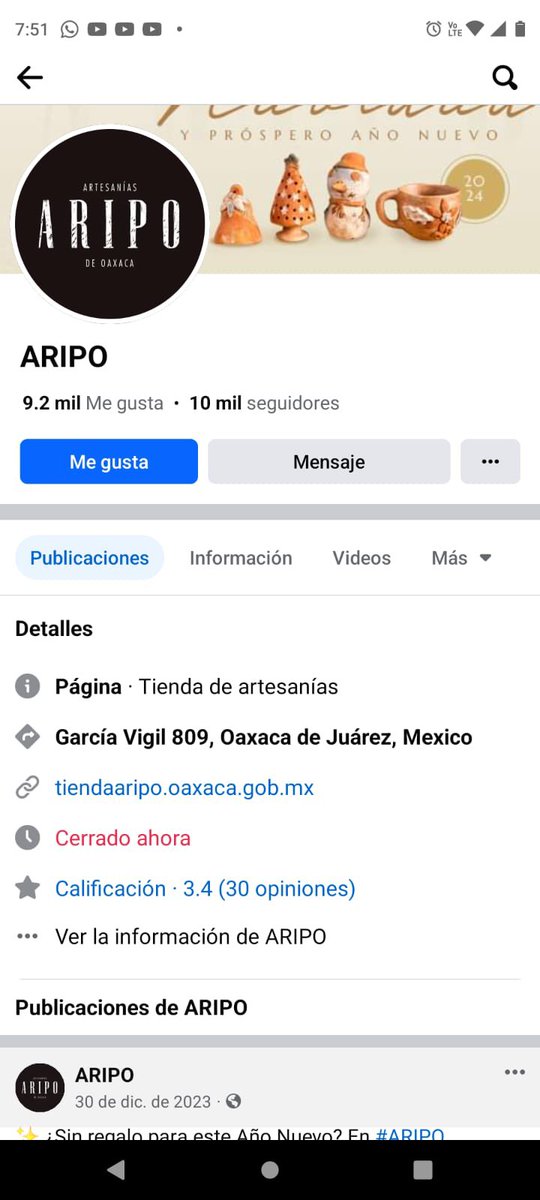 JudithArriagaH's tweet photo. Alguien sabe que pasó con ARIPO???
Porque la cerraron y quedaron tantos artesanos al desamparo 🤷🏼‍♀️ https://t.co/TrxveRXdfQ
