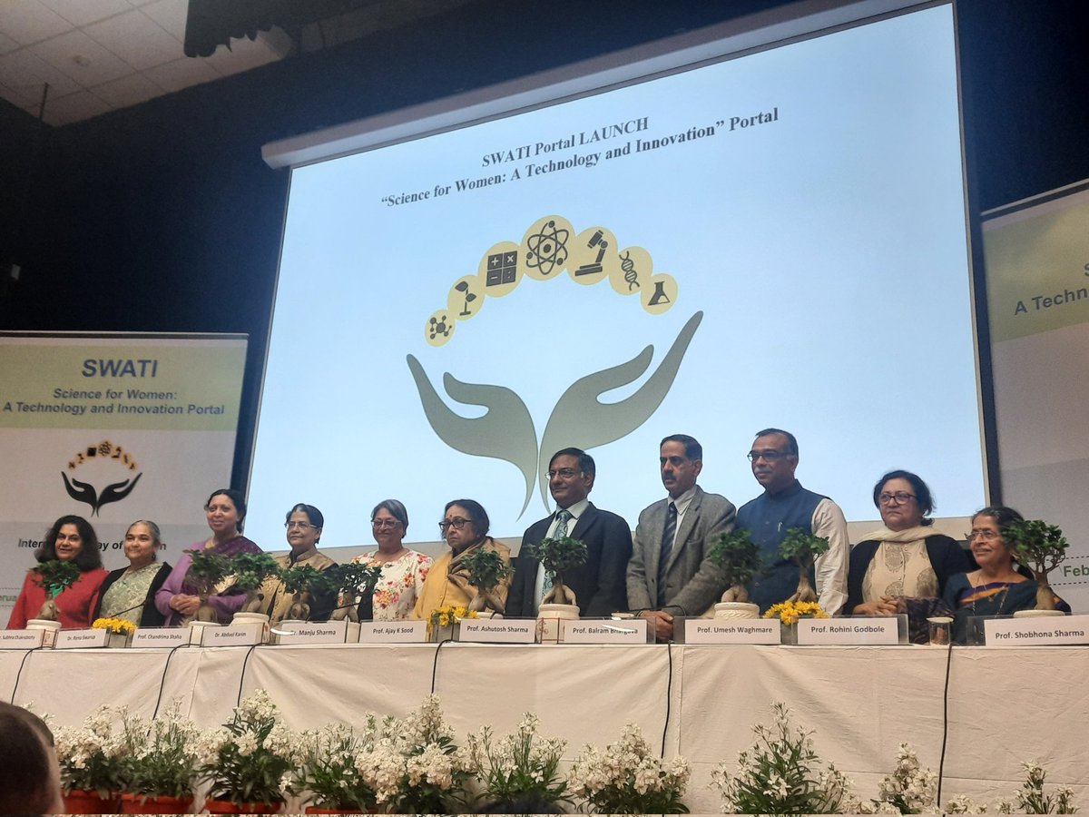 DhaniyaGeeta's tweet photo. Honored to witness the launch of SWATI ( Science for women-A technology and Innovation) portal representing Indian Women and Girls in STEMM (Science, Technology, Engineering, Mathematics, and Medicine) on International Day of Women and Girls in Science at INSA, New Delhi. https://t.co/4B7c52eExe