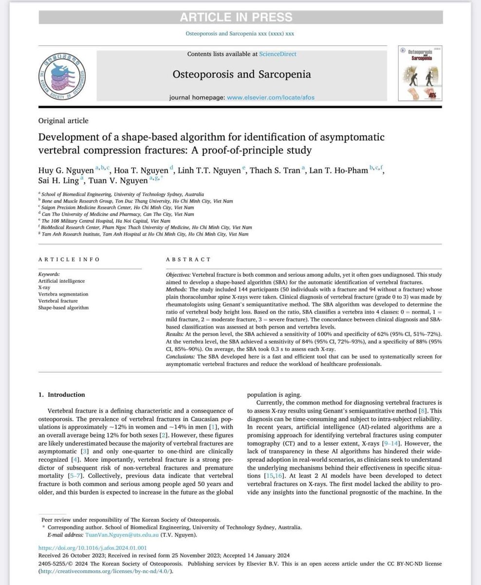 I am pleased to introduce a new AI-based system for identifying vertebral fractures in X-ray films. I’m looking for colleagues to validate this system.