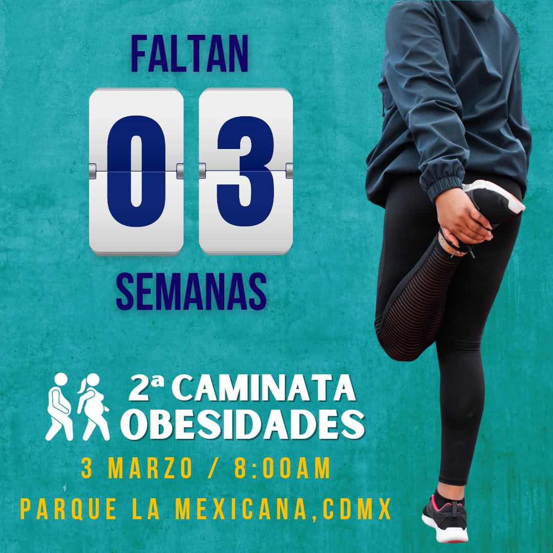 IberoObesidad's tweet photo. Vamos!!!
Caminemos juntos!
Inscripciones abiertas: https://t.co/cAqSlwKXVo #wod2024 https://t.co/Rf1fS3tX8P