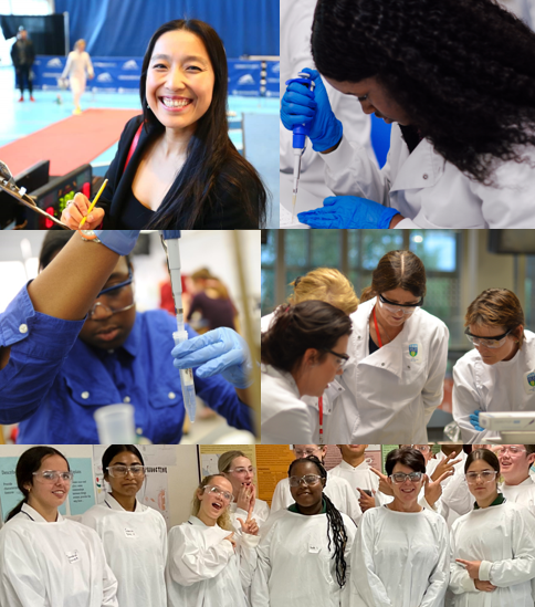 The ABE Program Office is so proud of and impressed by all the women who lead and/or carry out the important work within our program sites and all the girls taking part in the #biotechexperience worldwide! #womenandgirlsinscience