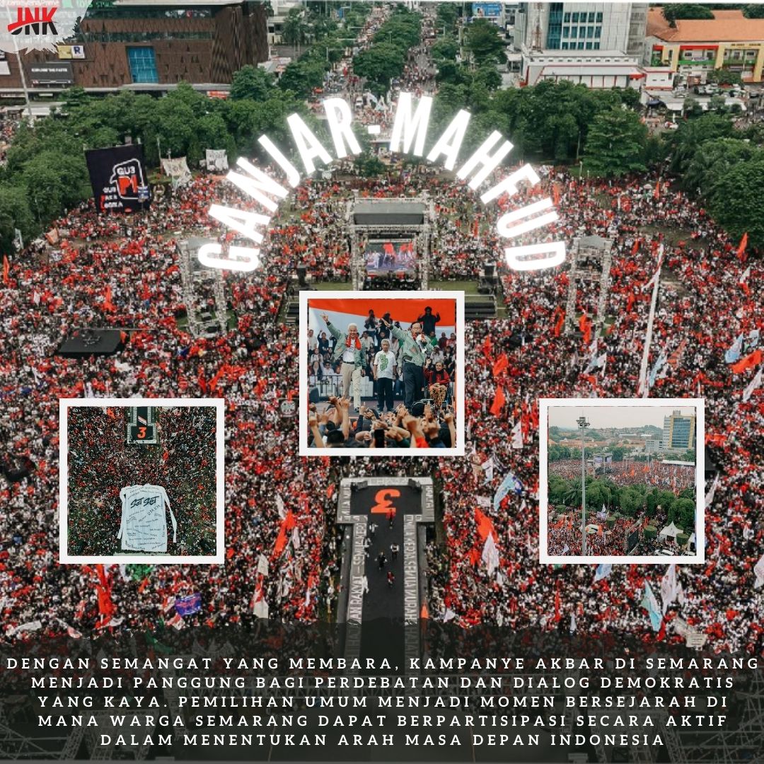 Fauzioci's tweet photo. Kampanye di Semarang menjadi momentum penting untuk menyatukan berbagai suara dan aspirasi menuju cita-cita bersama yang lebih baik.
JaringanUmat Yakin03
 #JNKPilihGanjar 
#JNK #GanjarPranowoPilihanUmat #GanjarMahfudRebound https://t.co/tqliAAxtRV