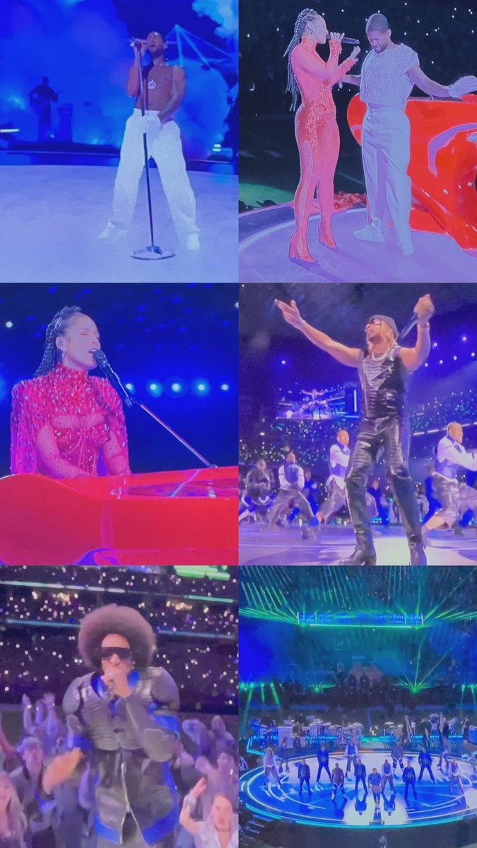 REALTOR_Jacqui's tweet photo. Game isn’t over yet…but here are my highlights #SuperBowl2024 #HalftimeShow #SuperBowlLVIII #Usher #AliciaKeys #LilJon #Luda https://t.co/UFVDn6FDkg