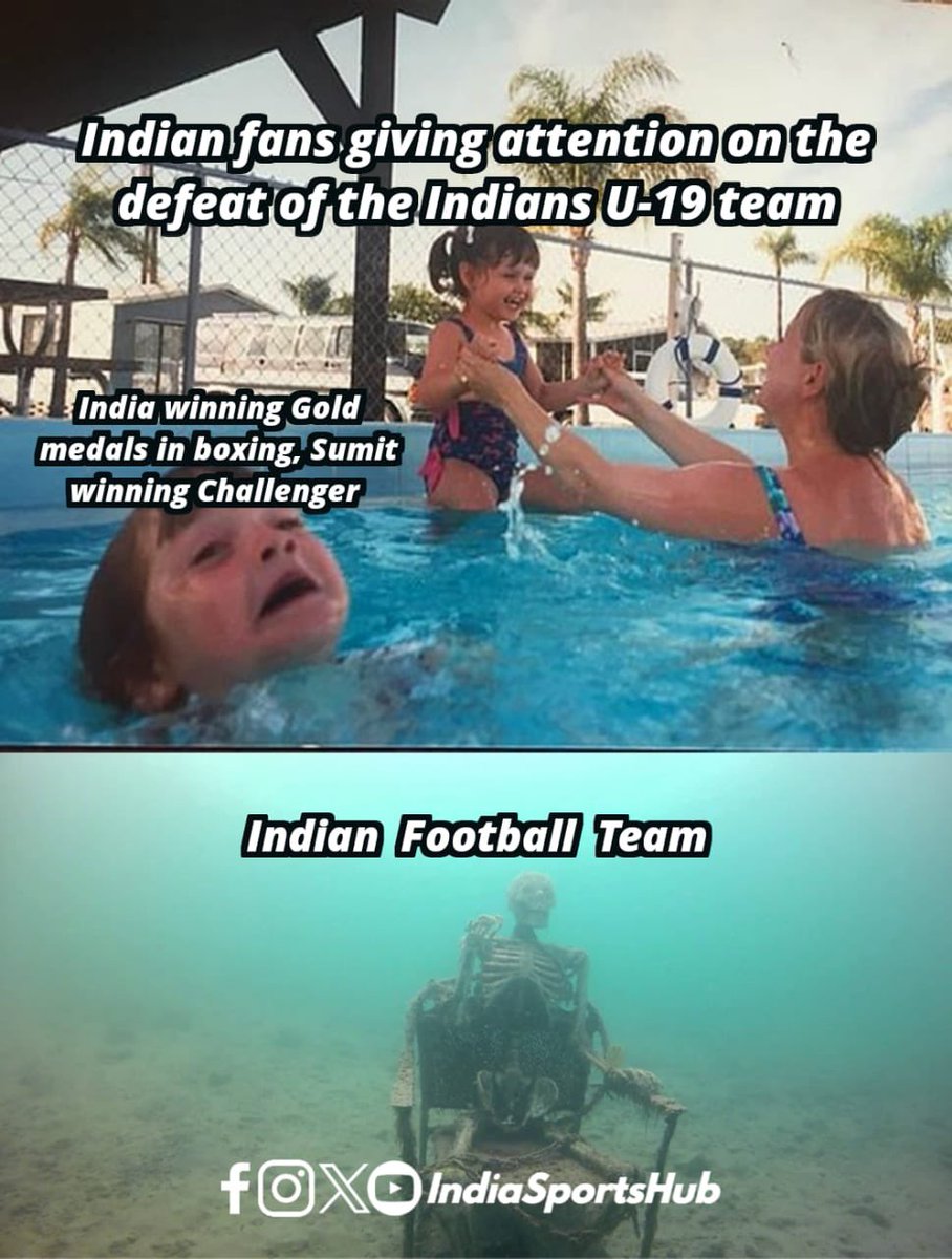 IndiaSportsHub's tweet image. The reality of Indian sports fans

A great title and entry to Top100 in the world, boxers winning Gold Medal at international competitions gets shadowed by a Junior Cricket Word Cup Loss

Fans are almost done discussing Indian Football 

#U19CWC 
#SumitNagal 
#AmitPanghal…
