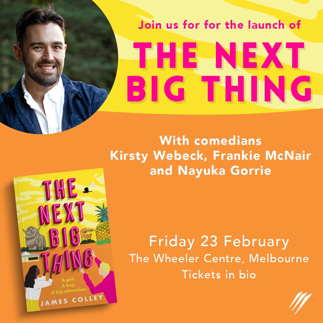 Join us for the very special comedy-night launch of James Colley's debut book, The Next Big Thing! eventbrite.com/e/the-next-big… <a href="/JamColley/">James Colley</a>