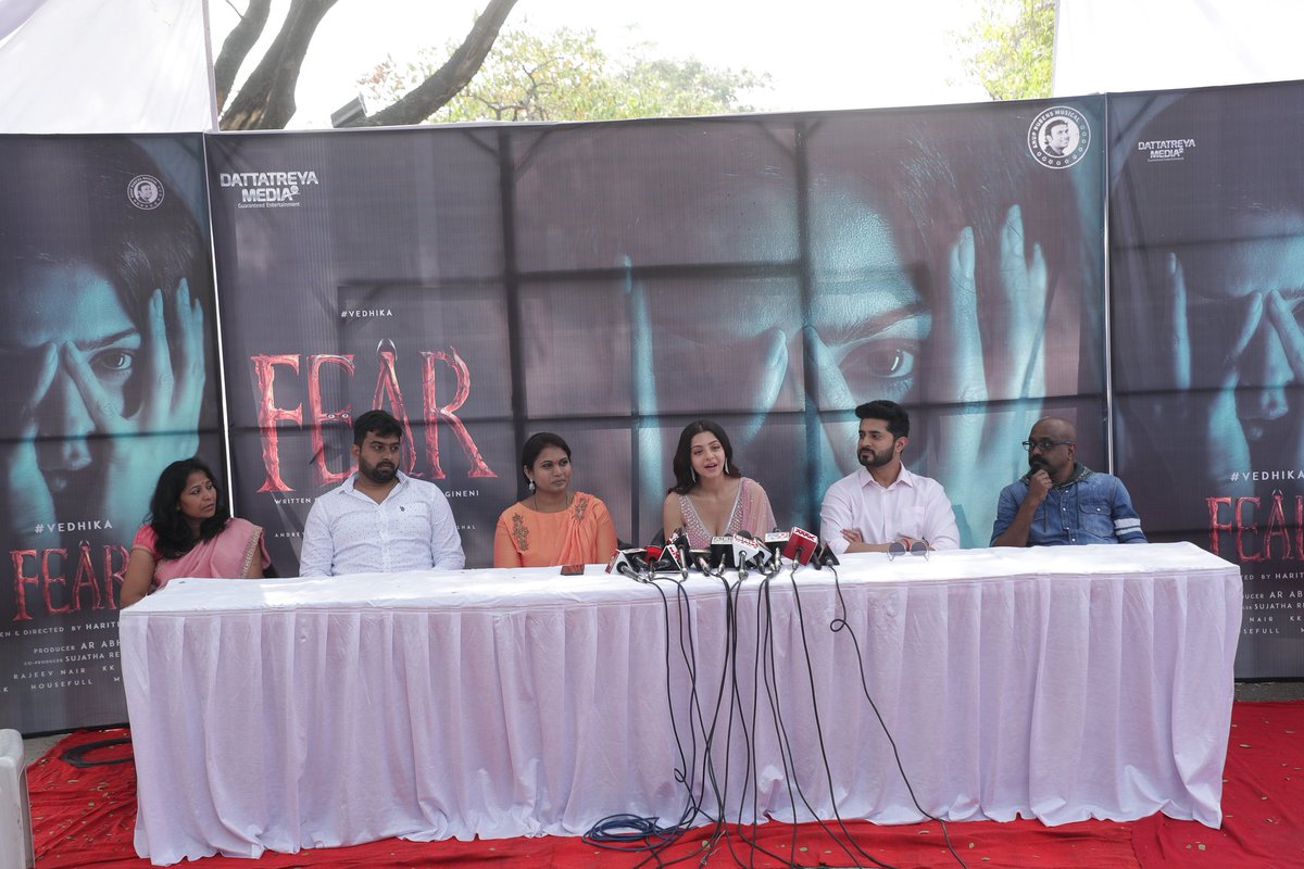 Late Post - We have started our 2nd project #fear movie and Opening Pooja done Jan 17th 2024. Sharing few memories from the event. Thanks to @muralimohanmaganti garu, Director #karunakaran garu, @teja.kakumanu garu for gracing the event. @Vedhika4u